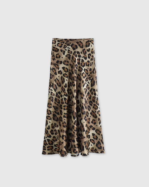 Falda Larga de Animal Print