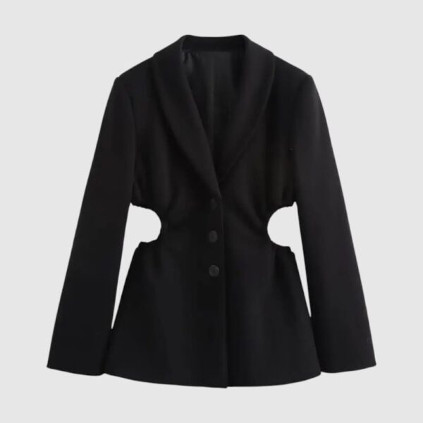 Blazer Con Aperturas Laterales