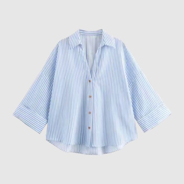 Blusa de Rayas Manga Larga